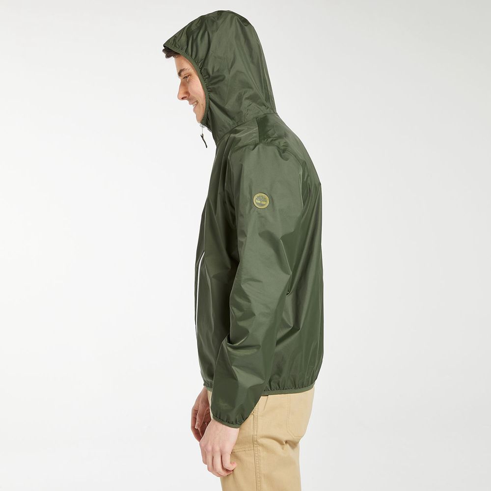 Chaquetas Timberland Hombre Mt. Franklin Waterproof Packable Shell Verde Oscuro - Chile YFG-036287